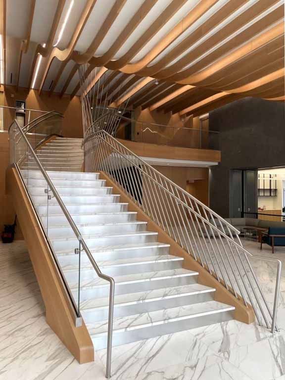 Hyatt Regency Bethesda Maryland Lobby Spiral Staircase-2024 Ernest Wiemann Award Winner